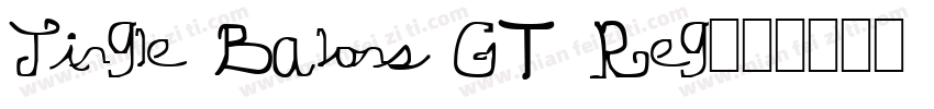 Jingle Balons GT Reg字体转换
